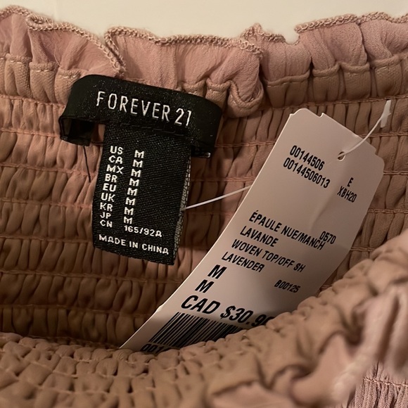 Forever 21 Smocked Off Shoulder Blouse - Picture 4 of 5